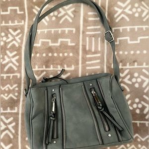 Sage Zipper Satchel Bag